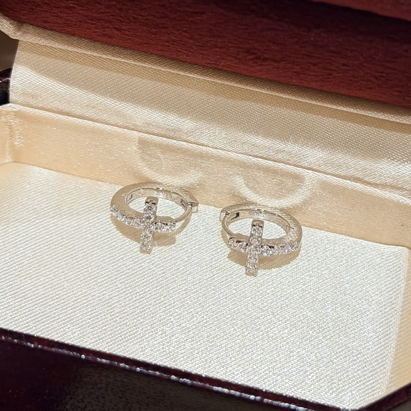 Chrome Hearts Cross Stud Earrings